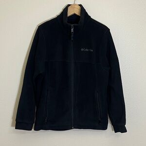 Columbia Black Full-Zip Fleece Sweatshirt